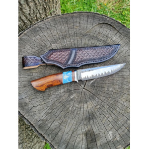 БІРЮЗОВИЙ КРИСТАЛ ніж ручної роботи майстра студії MV Knify, сталь K390™ в обкладках 95х18, 64 HRC. Photo 2